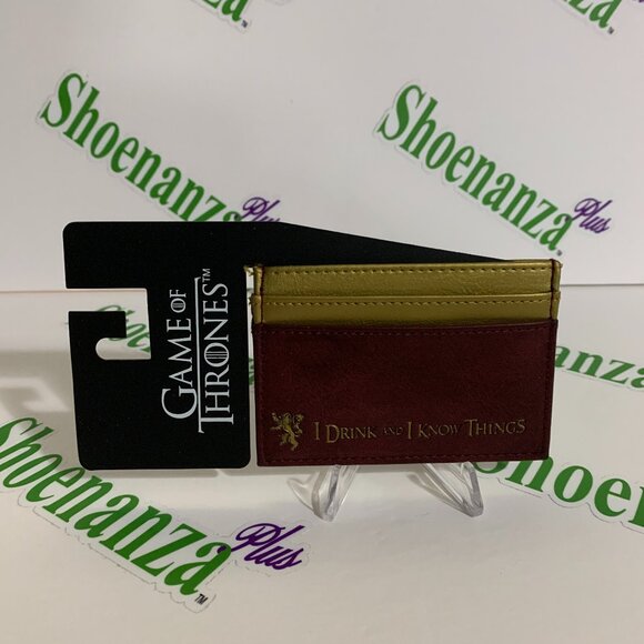 Bioworld Cardholder Game Of Thrones I Drink And I Know Things Card Holder Wallet - Picture 1 of 4